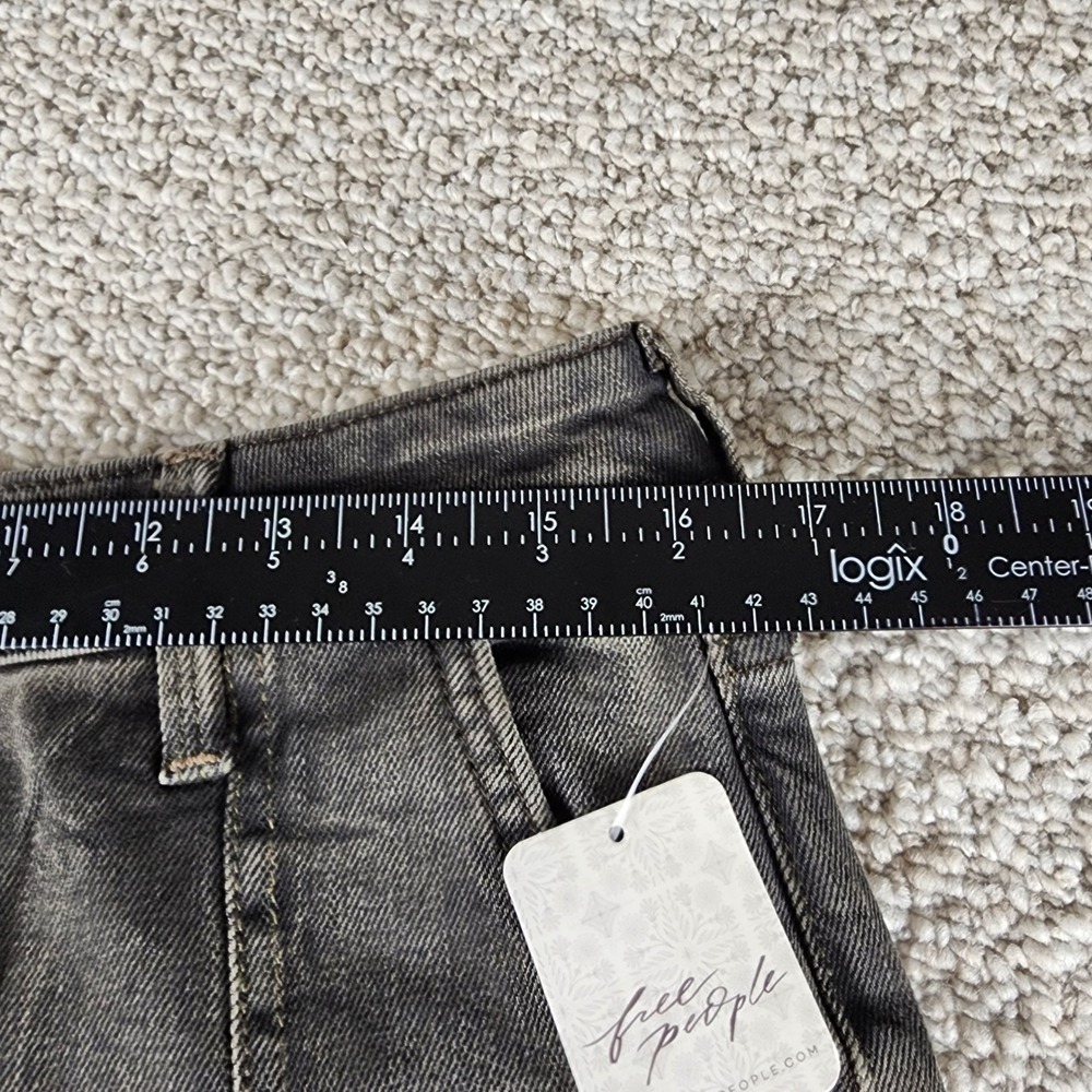 We The FreeJeans 31 (33x32)Mid Rise Flare Cotton Beta Brown Vector Moto NWT - Picture 7 of 15